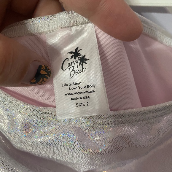 Sz. 2 Curvy Beach High Waist Swim Bottom - Picture 3 of 4